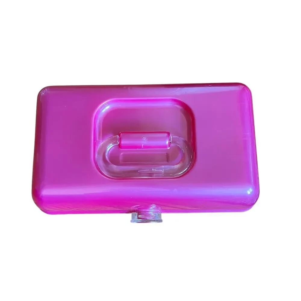 Caboodles Pink Make Up Storage Case with Mirror Two Levels Vintage